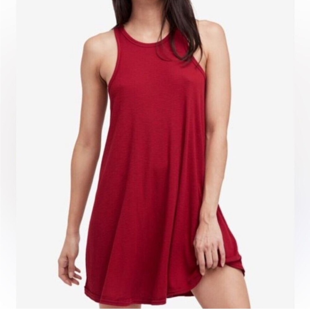 Free People Wine Colored Racerback Dress. Size Small. NWT